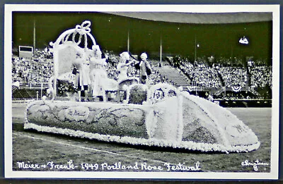 RPPC 1949 Portland Rose Festival - Meier & Frank   PC1383 • $6