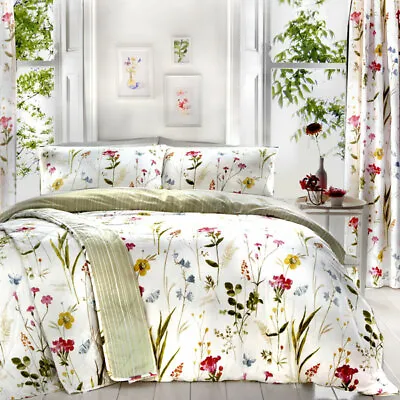 £24.95 • Buy Dreams & Drapes Spring Glade Floral Print Reversible Duvet Cover Set, Multi