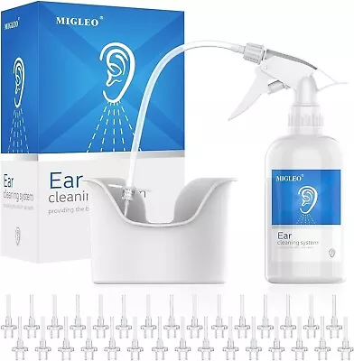 Ear Cleaning Kit. Wax Removal Irrigation Syringe For Adults Kids. 30 Soft Tips • £11.95