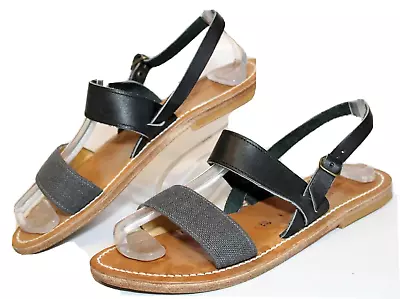 K. JACQUES St. Tropez James Perse Women's 37 US6.5/7 Leather Sandals France Made • $49.99