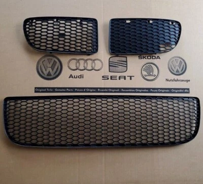 $1319.90 • Buy Original VW Golf R32 MK4 Front Grills Complete Set 3 Pieces Bumper Grilles New
