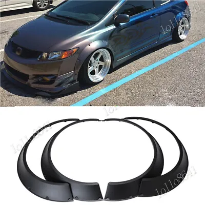 4PCS Fender Flares For Honda Civic FG Extra Wide Body Kit Wheel Arches 3.1  TH • $62.07