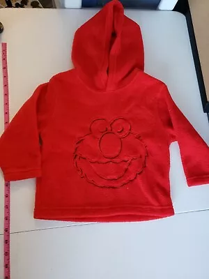 VINTAGE Toddler 2T Fleece Elmo Hoodie Sesame Street • $17.99