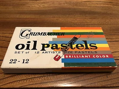 Vintage M Grumbacher Oil Pastels 22-12 • $10.92