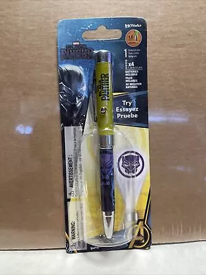 Marvel Comics Avengers Black Panther Logo Light Projector Pen Sealed Works New • £10.13