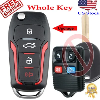 New For 2008 2009 2010 2011 2012 Ford Focus Mustang Remote Control Filp Key Fob • $14.14