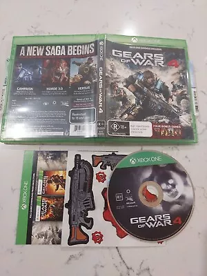 Gears Of War 4 XBOX One + 4 Bonus Games LIMITED EDITION STICKERS FREE POST  • $29.90