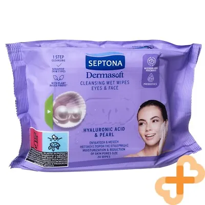 SEPTONA Make-Up Remover Wet Wipes With Hyaluronic Acid 20pcs • $9.97