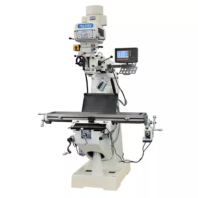 Pm-950v  Knee Type Vertical Mill Milling Machine W/ 3 Ax Dro X Feed! Free Ship! • $9899.99