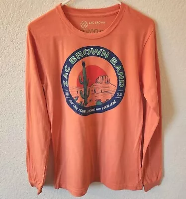 Zac Brown Band The Owl Concert Tour 2019 Sz Small Long Sleeve T-Shirt  • $15