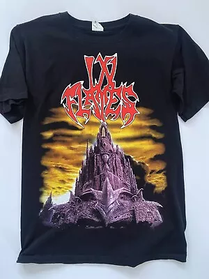 IN FLAMES - Eternal Grinning - Metal T-SHIRT Mens Size S ANVIL MT02 • £16.90