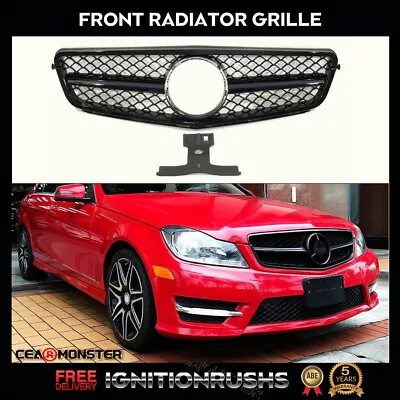 Grill For Mercedes Benz C-Class W204 C204 S204 AMG Style Front Radiator Grille • £45.39