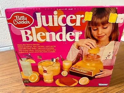 Vintage 1979 Betty Crocker Juicer Blender By Kenner Works Complete IOB Excellent • $2