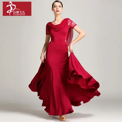 NEW Ladies Latin Salsa Cha Cha Tango Ballroom Modern Waltz Dance Dress #S9019 • £63.72