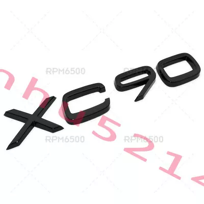 Volvo XC90 Rear Liftgate Letter Logo Badge Nameplate Emblem Sport Gloss Black • $21.84