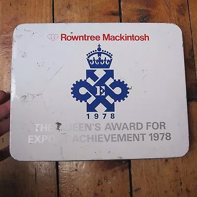 £14.99 • Buy Rowntree Mackintosh Queen's Award Export Achievement 1978 70s Rare Vintage Tin