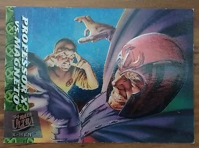 1994 Marvel Fleer Ultra X-Men Greatest Battles Card #5 PROFESSOR X Vs MAGNETO • $2.25