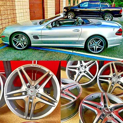 Mercedes 18 Inch Sl63 New Rims Wheels 18/8.5 18/9.5 Set4 Fit Sl500 Sl550 Sl Amg • $995