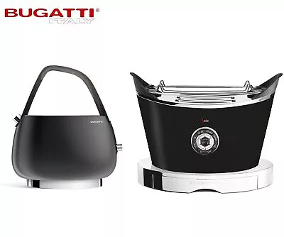 Bugatti Jackie 1.2L Kettle And Volo 2-Slice Toaster Set - Matte Black • $978