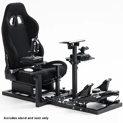 Marada Flight Racing Simulation Cockpit With Seat Adjustable Fit Logitech G923 • $371.99