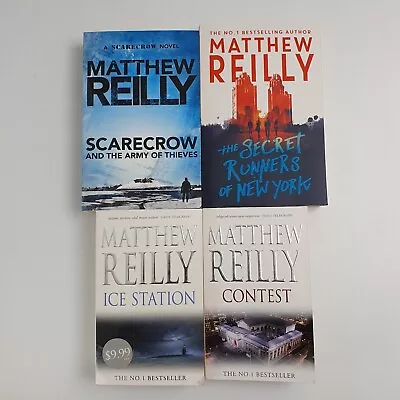 4x Matthew Reilly Paperback: Scarecrow Ice Station Contest The Secret Runners NY • $33