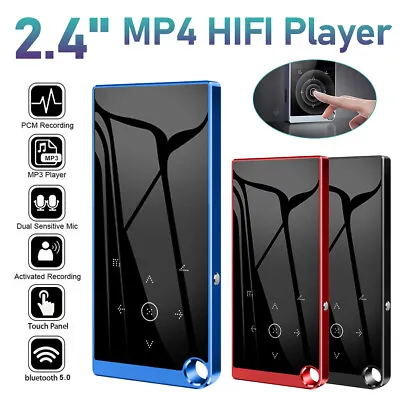 Portable Bluetooth 5.0HiFi MP3 Player Lossless Music Support 128GB Micro SD Card • $25.79