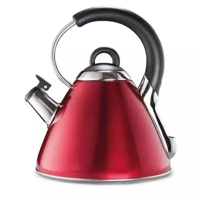 Baccarat Barista Italico Stovetop Whistling Kettle Size 2.2L In Red • $89.99