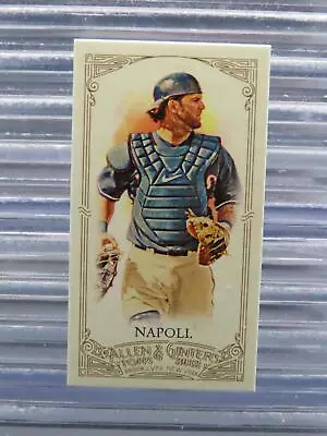 2012 Allen & Ginter Mike Napoli Mini Red A&G Baseball Back #10/25 Rangers • $0.99