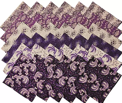 I LOVE PURPLE By Judie Rothermel For Marcus Fabrics  - (48) 5  Fabric Squares • $16