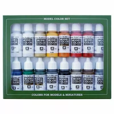  AV Vallejo Model Color - French & British Napol  (x16) 17ml Paint Set VAL70149  • £43.88