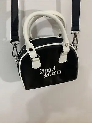 Divided H&M Black Faux Leather Mini Handbag/ Shoulder Bag • £11.99