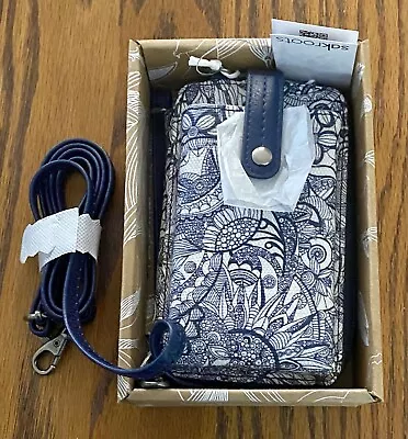 Sakroots Artist Circle Smartphone Wristlet Navy  Spirit Desert   Canvas NIB • $54.82