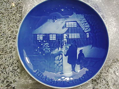 B & G Copenhagen Porcelain Country Christmas 9073 Plate 1973 Made In Denmark • $15.49