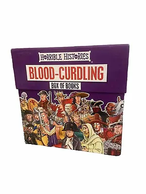 Horrible Histories Collections Blood-Curdling Box Of Books (Hardcover 2016) • £20