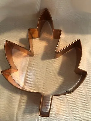 Large Copper Maple Leaf Cookie Cutter 5.5  Tall • $14.95