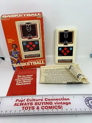 Vintage 1979 Mattel Electronics Basketball Handheld Game In Box Works Inv-0984 • $99.95