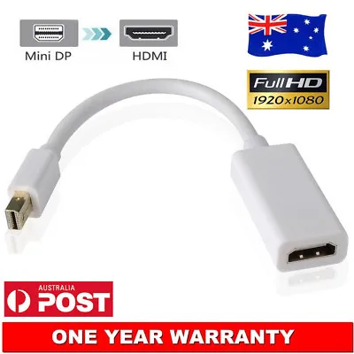 Mini DisplayPort Thunderbolt To HDMI Female Adapter Cable For MacBook Pro Air AU • $7.47