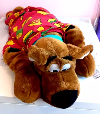 Scooby Doo Lying Down Hawaiian Talking Scooby Doo Dog Soft Toy Plush CITV • £24.99