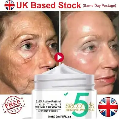 5 Seconds Wrinkle Remove Instant Face Cream Skin Tightening Anti-Aging Serum UK • £6.86