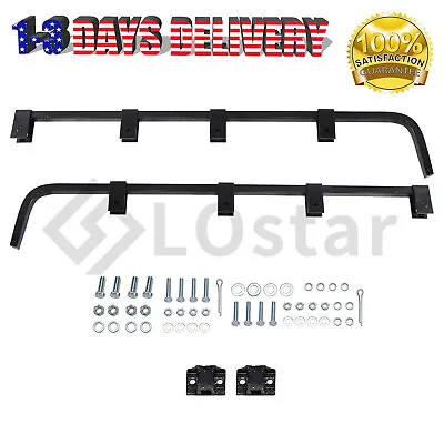 1 Pair Black Straight Mud Flap Hanger Bracket For Semi Trucks With Hardware Kit • $34.99