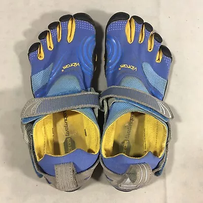 Vibram 5 Fingers Barefoot Running Shoes W3664 Womens Sz 40 Water Swimming Mesh • $24.99