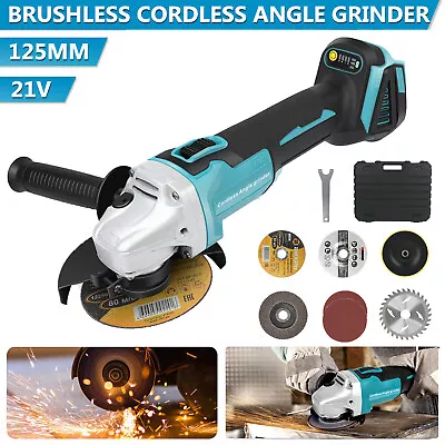 125mm Cordless Brushless Angle Grinder Replace Body For Makita Battery 9000RPM • $65.99