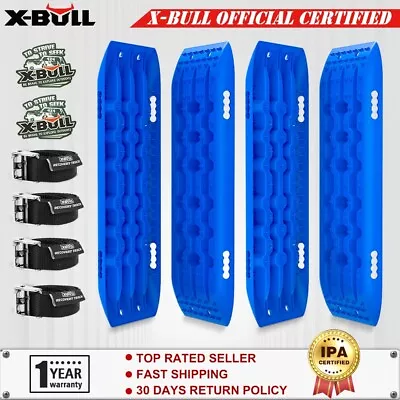 X-BULL 4WD Recovery Tracks Boards 10T Sand Truck Mud Snow 4x4 Blue Gen2.0 2Pairs • $125.99