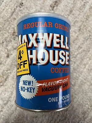 Vintage Maxwell House Coffee Can With Lid • $8