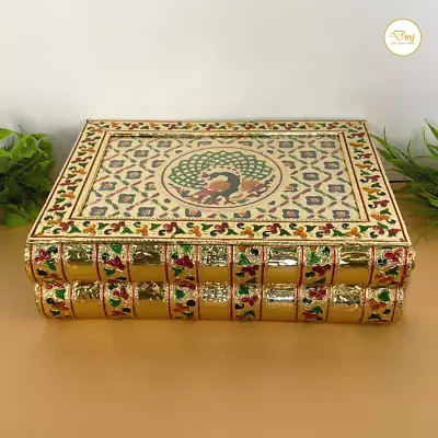 Jewelry Storage BoxPeacock Design Meenakari Bangle Boxvintage Box Gift For Her • $64