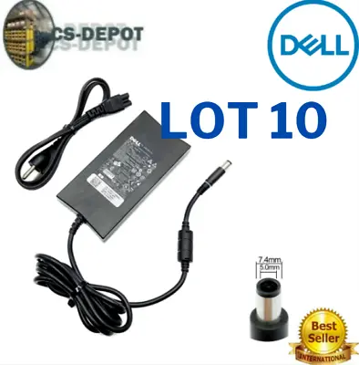 LOT 10 Dell 130W 7.4mm AC Power Adapter Charger PA-4E DA130PE1-00 JU012 WRHKW • $69.98