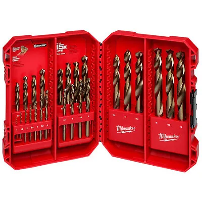 Milwaukee Tool 48-89-2531 25 Pc. Red Helix Cobalt Metric Drill Bit Set • $128.99