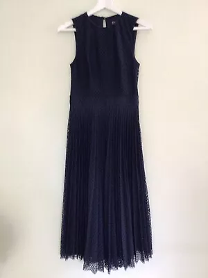 Spotlight By Warehouse Size 10 Navy Blue Lace Dress - Only Worn Once  • £30