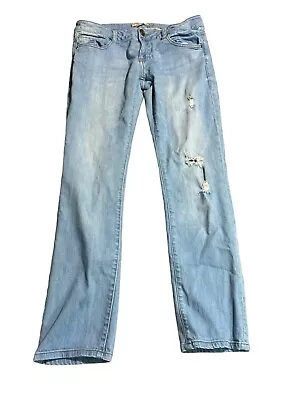 Cabi Womens Blue Denim Mid Rise Light Wash Bootcut Jeans Size 4 • $19