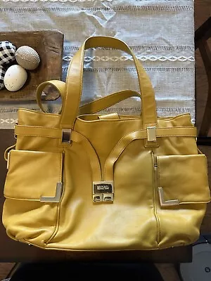 Michael Kors Leather Beverly Handbag Sunflower Yellow New • $45